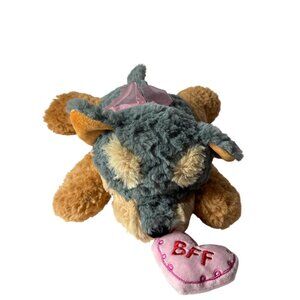 Homerbest Puppy Dog Plush Stuffed Animal BFF Heart Valentines Day Bow 13 inches